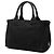 Sacola Prada Small Canvas Canapa Logo Preta Preto - vista 2