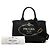 Sacola Prada Small Canvas Canapa Logo Preta Preto - vista 7
