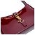 Saint Laurent Mini Rojo Patente Le 5 a 7 Roja Burdeos - vista 7