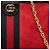 Gucci Rosso Piccolo Crossbody in Suede Ophidia con Catena - vista 7