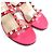 Rockstud Lackleder-Sandalen von Valentino Garavani Pink - Ansicht 7