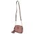 Borsa a Spalla McGraw Camera in Pelle Granulata Tory Burch Rosa - vista 2