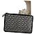 Clutch Michael Kors Logo Strass Negra Negro Hardware de plata