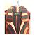 90er Jahre Jean Paul Gaultier Jacke (oder Pullover) mit bunten Streifen Braun Rot Blau Mehrfarben Beige Grün Bordeaux Gelb Dunkelblau - Ansicht 2