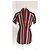 90er Jahre Jean Paul Gaultier Jacke (oder Pullover) mit bunten Streifen Braun Rot Blau Mehrfarben Beige Grün Bordeaux Gelb Dunkelblau - Ansicht 6