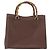 Borsa a mano in pelle beige oro GUCCI Bamboo 002 1186 0260 Auth ep13559 D'oro - vista 13