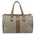 Borsa a Mano GUCCI GG Plus Supreme PVC Beige Oro Auth ep13270 D'oro - vista 2
