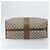Borsa a Mano GUCCI GG Plus Supreme PVC Beige Oro Auth ep13270 D'oro - vista 5