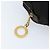 Céline Borsa a Spalla CELINE Circle in Nylon Pelle Nera Oro Auth 170915 Nero D'oro - vista 17