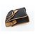 SAINT LAURENT Clutch Bag Leather Black Gold Auth am10700 Golden - view 3