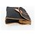 SAINT LAURENT Clutch Bag Leather Black Gold Auth am10700 Golden - view 4