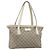 Gucci Borsa Tote GG Supreme in PVC beige argento 181086 Auth bs33438