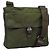 PRADA Schultertasche Nylon Khaki Silber Authentisch 172042