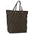Borsa a mano in tela Zucca FENDI nera e marrone Auth ep13514 Nero