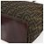 Borsa a mano in tela Zucca FENDI nera e marrone Auth ep13514 Nero - vista 9