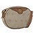 Borsa a spalla in tela a nido d'ape PVC beige oro Christian Dior Auth bs33486