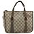 Borsa tote Gucci GG Supreme Web Sherry Line in PVC beige e oro 41 02 039 Auth 171911 D'oro - vista 13