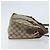 Borsa tote Gucci GG Supreme Web Sherry Line in PVC beige e oro 41 02 039 Auth 171911 D'oro - vista 3