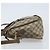 Borsa tote Gucci GG Supreme Web Sherry Line in PVC beige e oro 41 02 039 Auth 171911 D'oro - vista 4