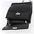 CHANEL Borsa a Spalla Choco Bar in Pelle di Agnello Nera Argento CC Auth bs33473 Nero - vista 10