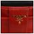 Ribbon Borsa a Spalla in Pelle PRADA con Nastro Nero Rosso Oro Auth 171555V D'oro - vista 19