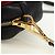 Ribbon Borsa a Spalla in Pelle PRADA con Nastro Nero Rosso Oro Auth 171555V D'oro - vista 20