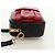 Ribbon Borsa a Spalla in Pelle PRADA con Nastro Nero Rosso Oro Auth 171555V D'oro - vista 3