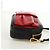 Ribbon Borsa a Spalla in Pelle PRADA con Nastro Nero Rosso Oro Auth 171555V D'oro - vista 4