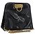 Borsa Gancini Chain Salvatore Ferragamo in pelle verniciata nera e oro Auth LNZ268