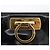 Borsa Gancini Chain Salvatore Ferragamo in pelle verniciata nera e oro Auth LNZ268 - vista 18