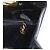 Borsa Gancini Chain Salvatore Ferragamo in pelle verniciata nera e oro Auth LNZ268 - vista 21