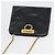 Borsa Gancini Chain Salvatore Ferragamo in pelle verniciata nera e oro Auth LNZ268 - vista 7