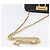 Borsa Gancini Chain Salvatore Ferragamo in pelle verniciata nera e oro Auth LNZ268 - vista 8