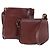 CARTIER Borsa a Spalla Must Line Pelle 2 Set Bordeaux Oro Auth bs33356 D'oro Bordò