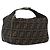 Borsa a mano in tela Zucca FENDI nera e marrone Auth 168429 Nero