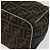Borsa a mano in tela Zucca FENDI nera e marrone Auth 168429 Nero - vista 17