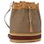 Bolso Sherry Line en PVC Beige Micro GG Supreme Web de GUCCI 001 58 4793 Auth BA10427 Dorado
