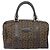 Céline Borsa a mano Celine C Sulky in tela marrone e oro Auth 172249 D'oro - vista 13
