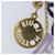 LOUIS VUITTON Porte ClesThai Chainne Charm metal Gold Tone LV Auth 173268V  - view 12