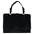 PRADA Borsa a Mano Velluto Nero Argento Auth bs33444 - vista 13