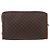 Céline Clutch in tela Macadam CELINE in pelle PVC marrone oro Auth 173483 D'oro - vista 2