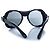Moncler, occhiali aviator rotondi con lenti specchiate Nero - vista 4
