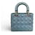 Dior Lady Dior Medium Borsa in pelle trapuntata verde oliva - vista 2