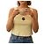 Crop top Sonia Rykiel verde claro de algodón