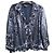 Luisa Spagnoli Sequin Jacket Blue