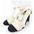 Timeless Sandali in pelle COCO Mark di Chanel Bianco