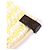 Louis Vuitton Crinkle Kurzarm Strick-Nylon-Oberteil Gelb - Ansicht 5