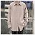 Autre Marque Camisa de algodón con cuello regular International Gallery BEAMS Gris - vista 3