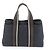 Borsa tote e a spalla in pelle e tela Hermès Troca Horizontal MM nera per uomo Nero - vista 3
