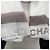 Stola/Scarf CHANEL da Donna in Cotone Bianco e Grigio Marrone - vista 3